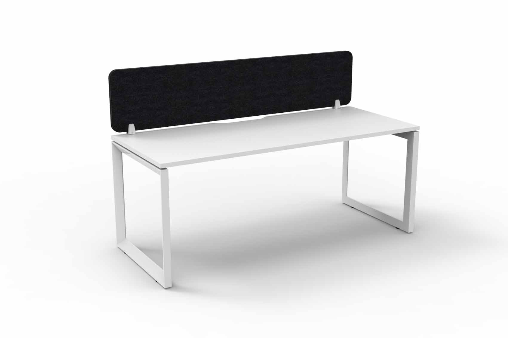 Loop 1 Person Single Sided Workstation - with Eco Screen